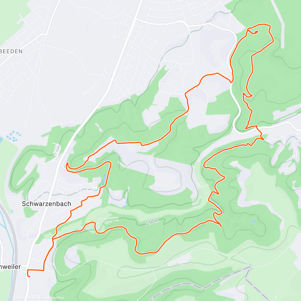 Карта физической активности (Zu siebt rund um die Emilienruhe)