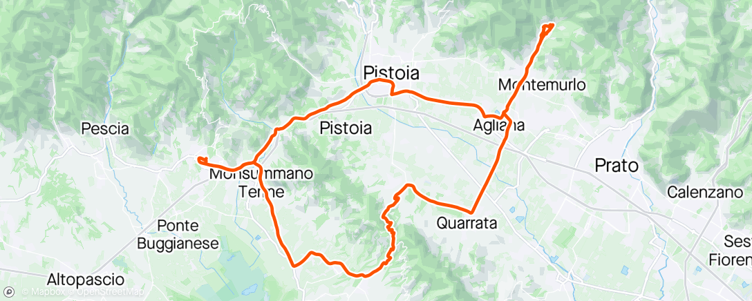 Map of the activity, TRAINING CAMP CHIACCHIERE A PEDALI: DAY 3