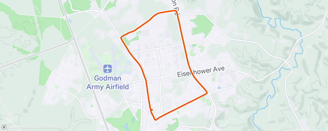 Map of the activity, Morning Run