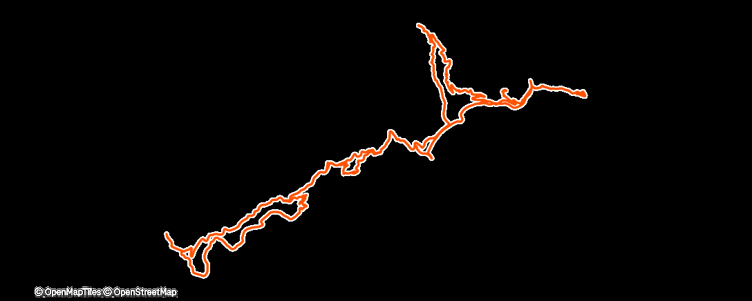 Map of the activity, Sortie vélo le matin