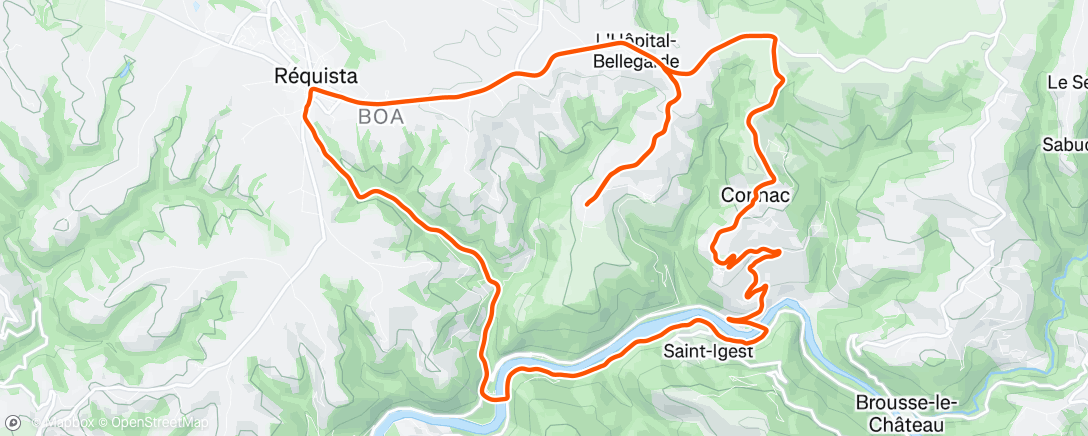 Carte de l'activité