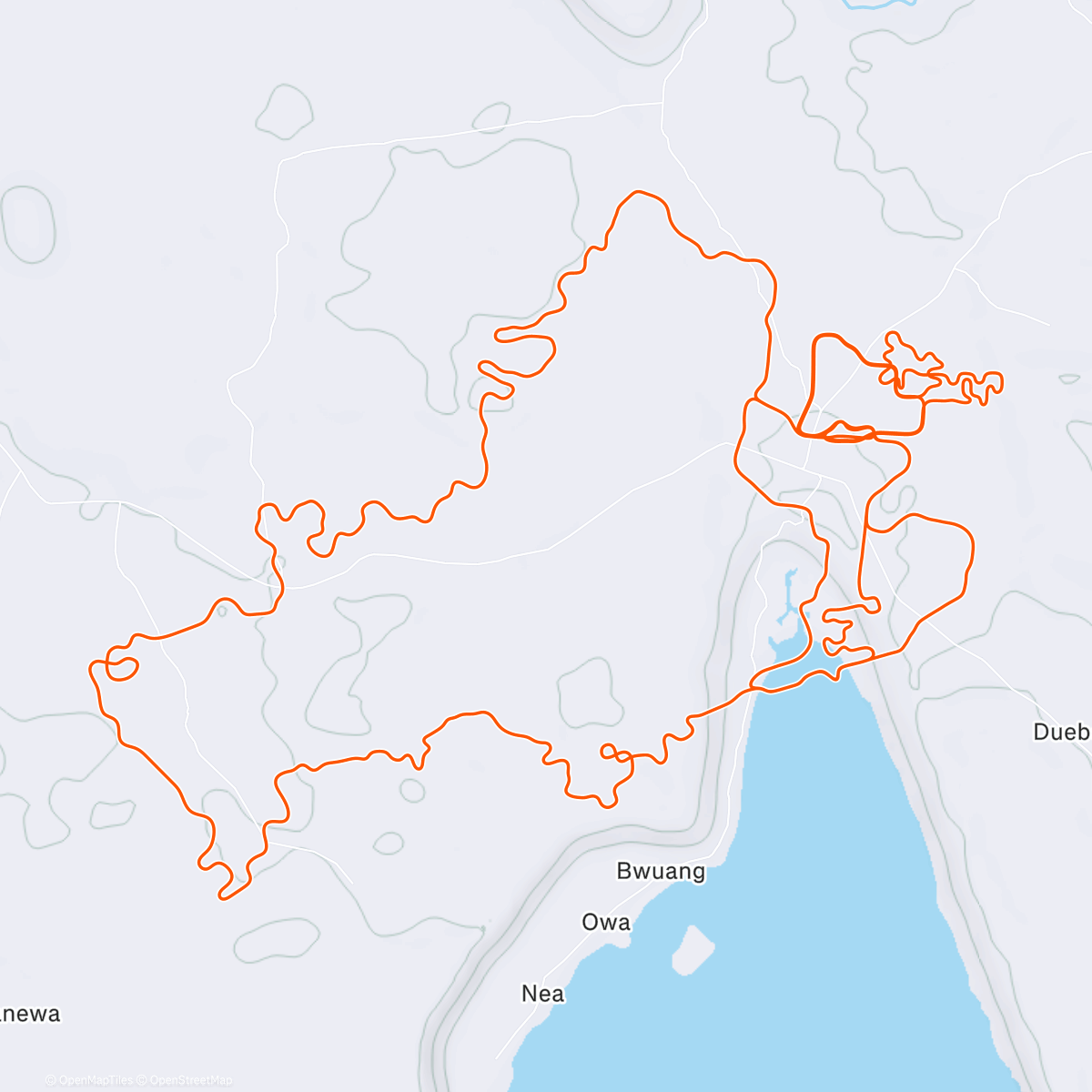 Map of the activity, Zwift - XX SST 2 x 20min on Tropic Rush in Makuri Islands