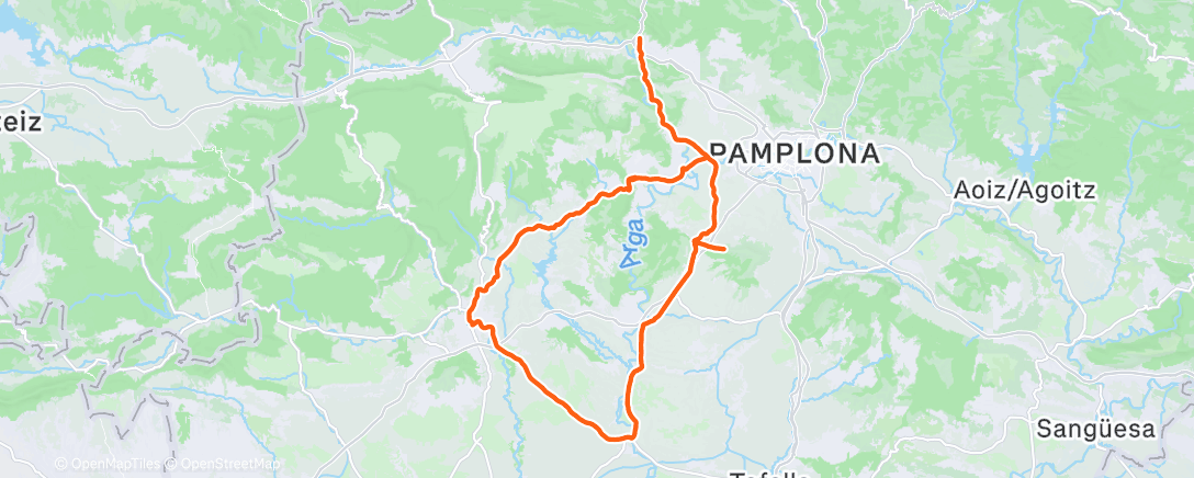 Map of the activity, Morning Ride