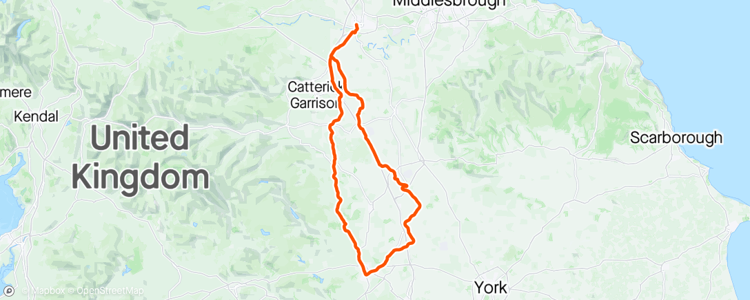 Map of the activity, The Harrogate Classic