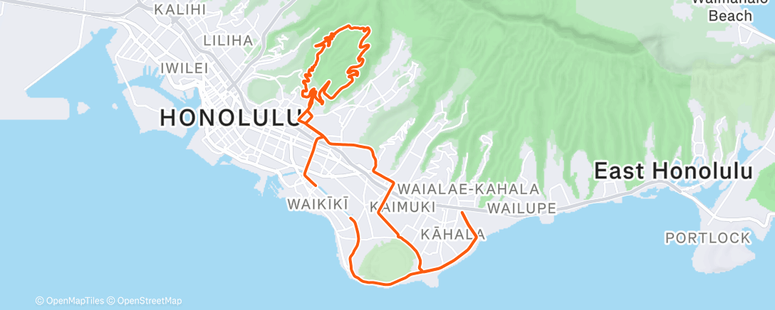 Map of the activity, Afternoon Ride