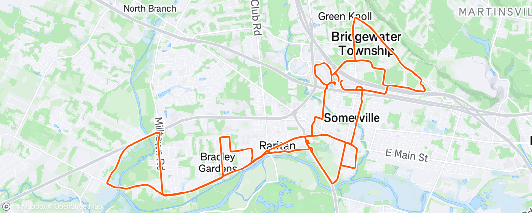 Map of the activity, Morning Ride