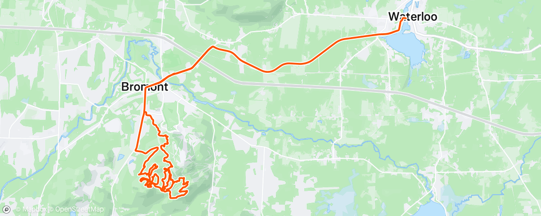 Map of the activity, Morning Ride