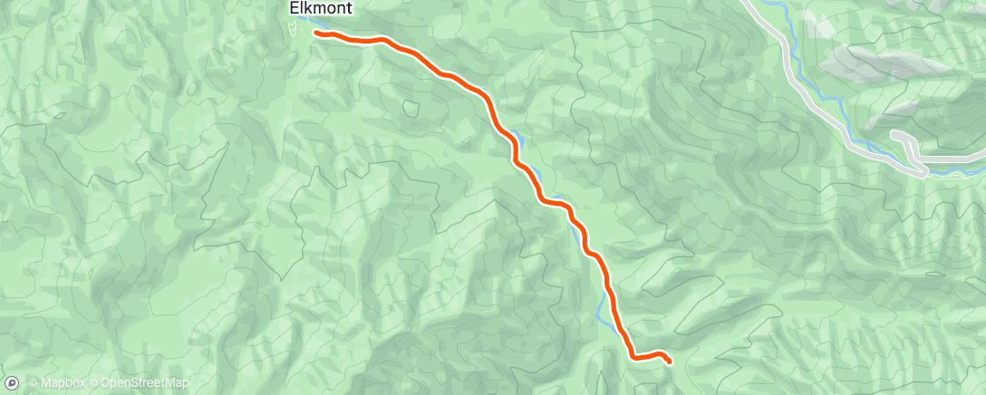 Map of the activity, Morning Hike
