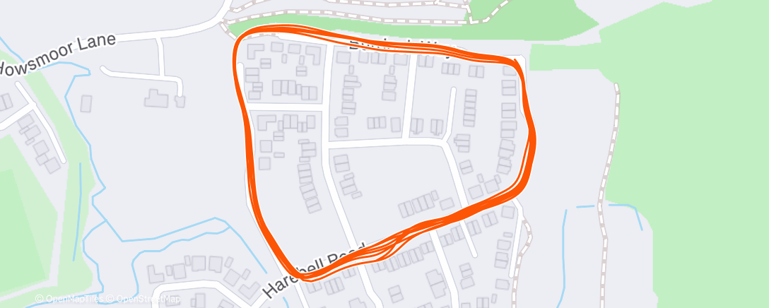 Map of the activity, 午间跑步