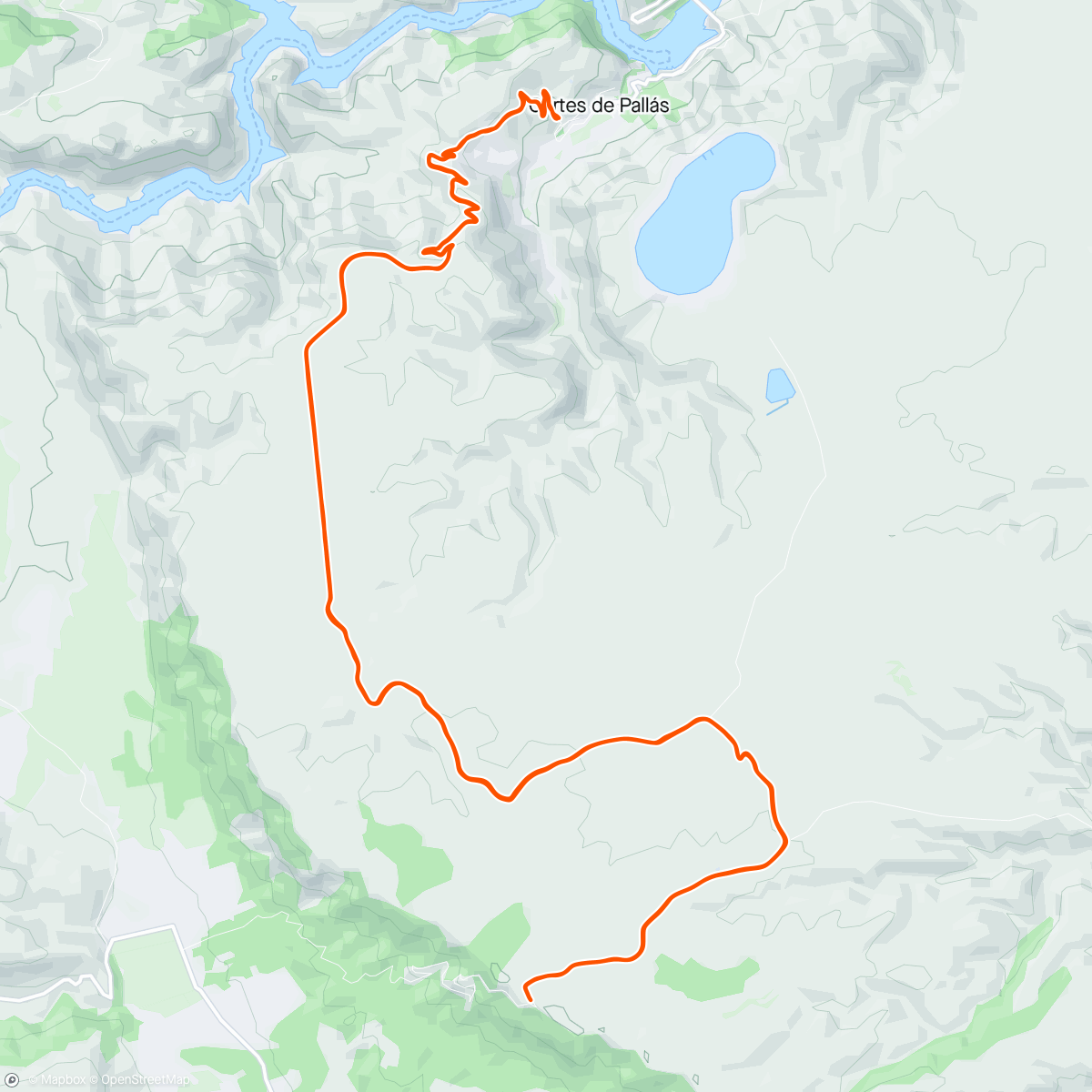 Map of the activity, Alto del Cinto de la Cabra. Cortés de Pallás