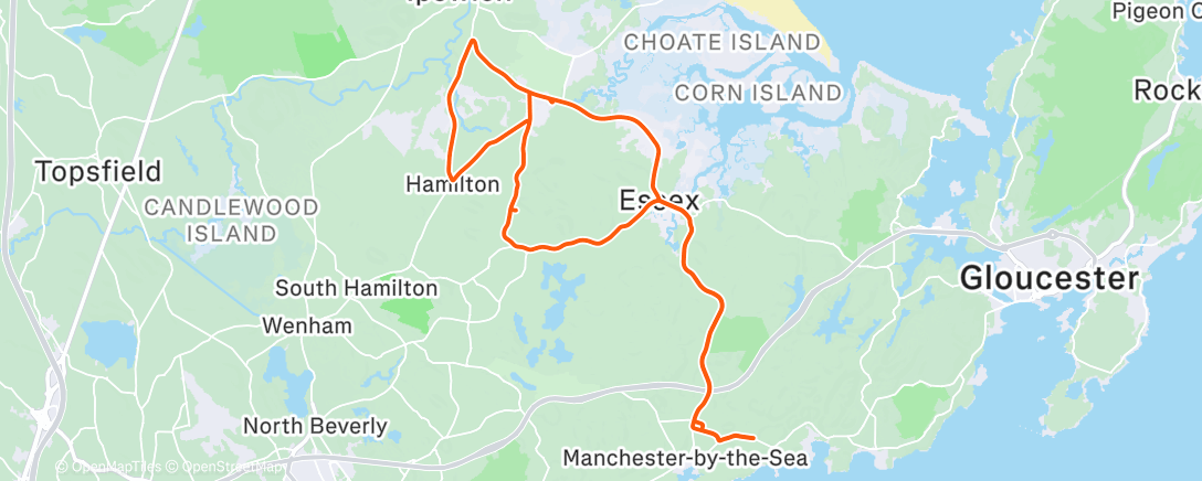 Map of the activity, Morning Ride