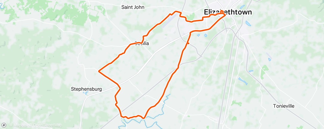 Mappa dell'attività Afternoon Ride