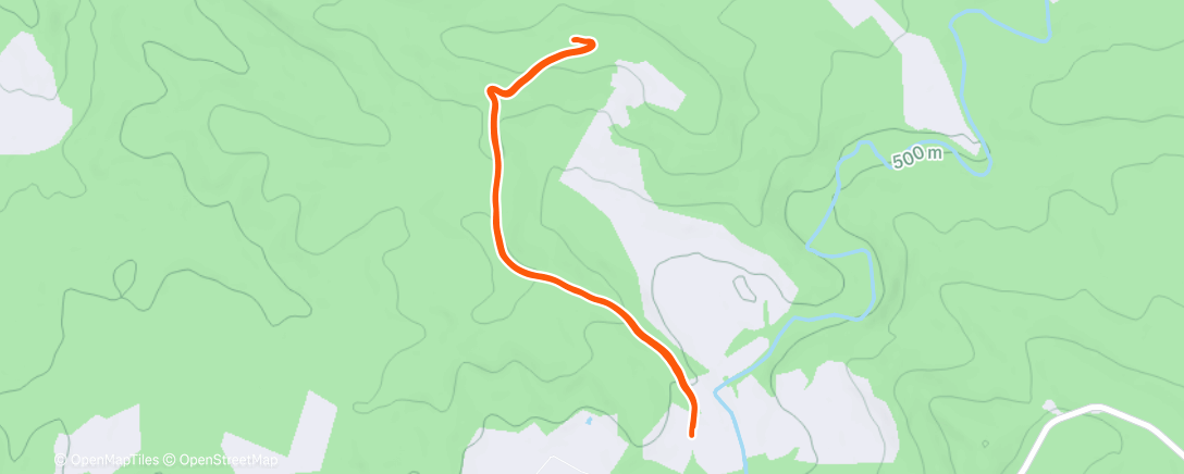 Map of the activity, Afternoon Walk