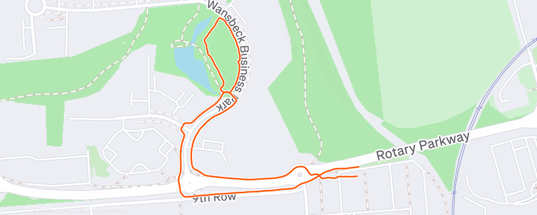 Map of the activity, Morning Walk
