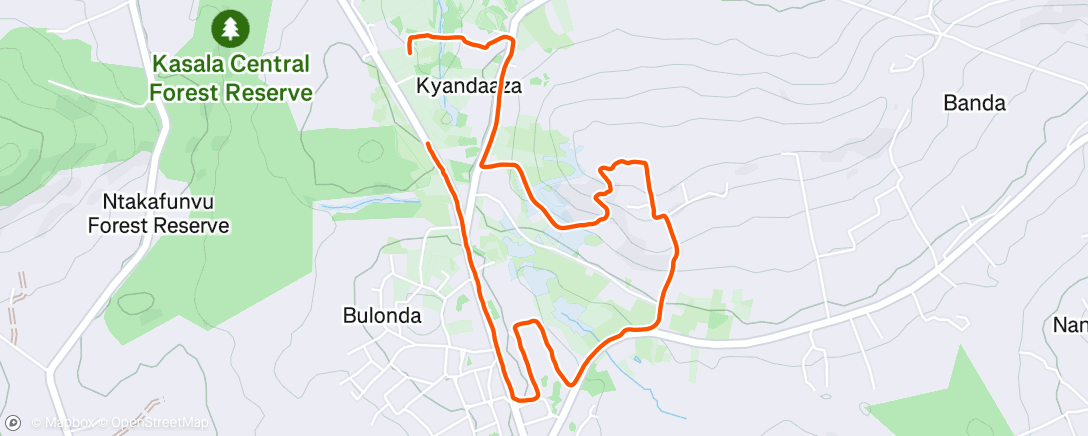 Map of the activity, Nice walk today