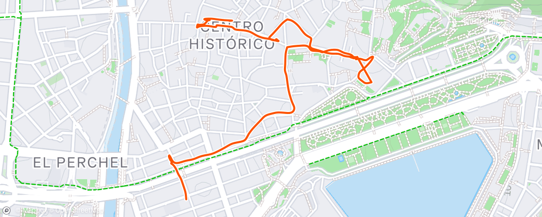 Map of the activity, Lunch Walk