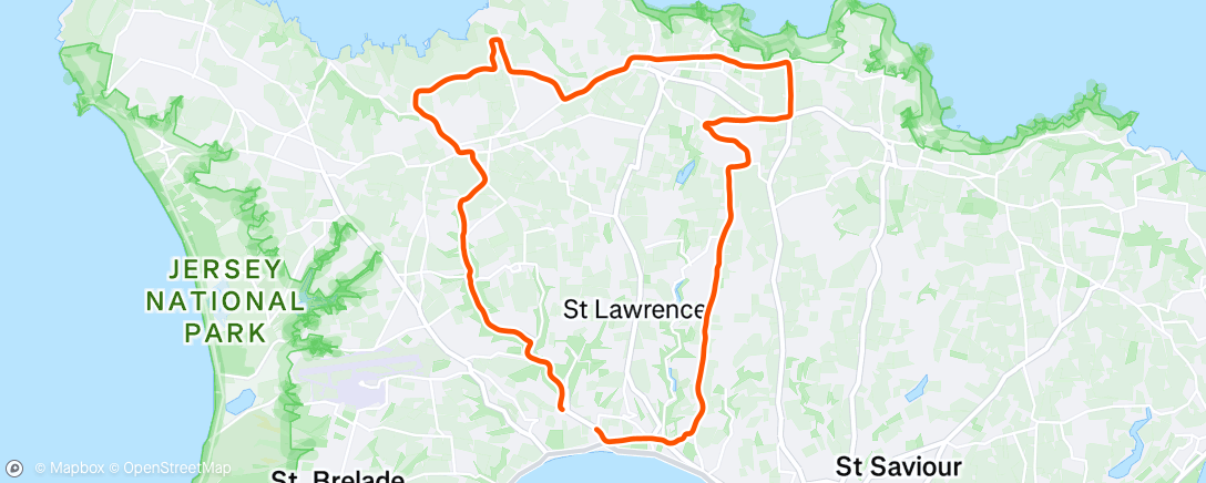 Map of the activity, Morning Run