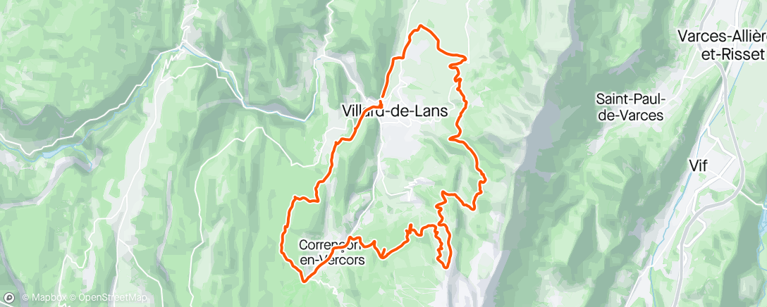 Map of the activity, VTT | Villard/Corrençon