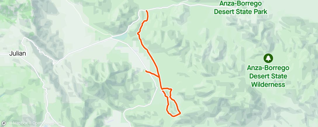 Map of the activity, Old West Trails 50K