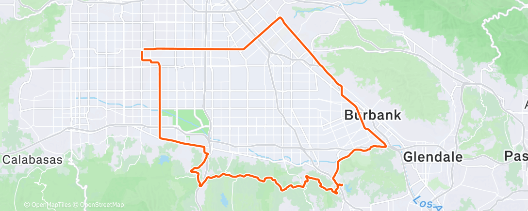 Map of the activity, Lunch Ride