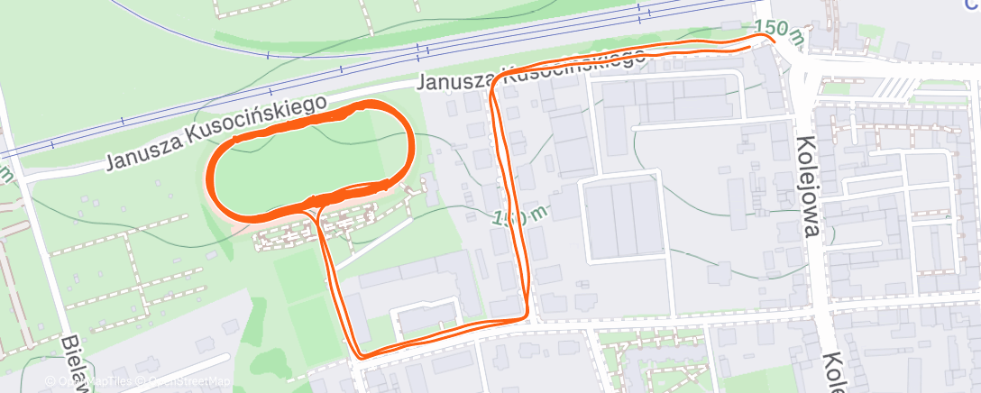 Map of the activity, Morning Run