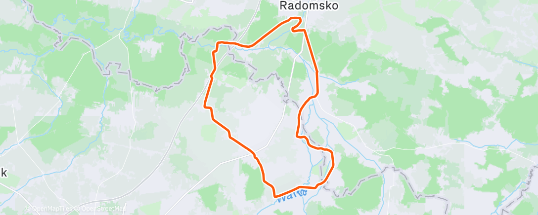 Map of the activity, Morning Ride