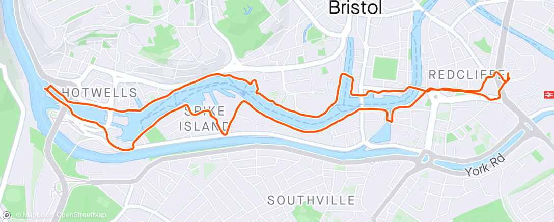 Map of the activity, Bristol Quays