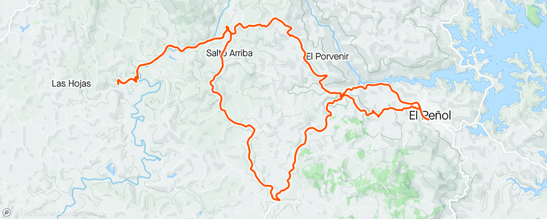 Mapa da atividade, MTB