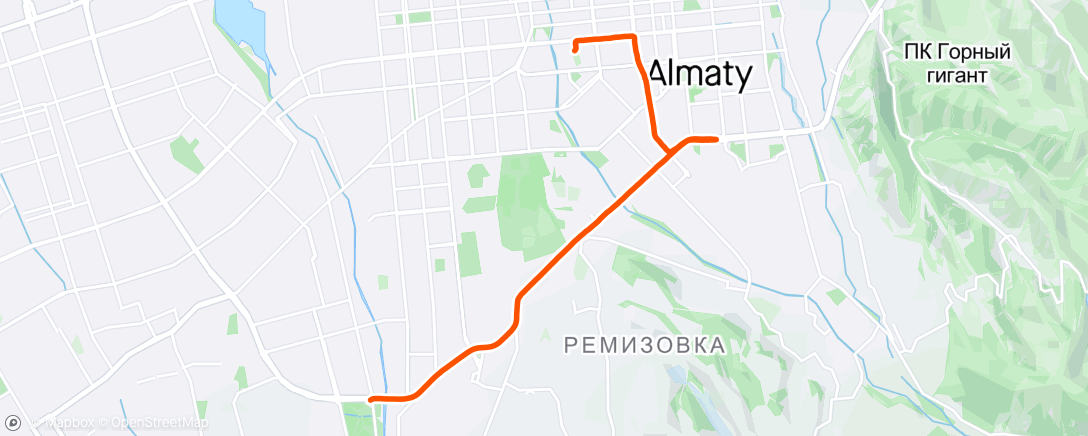 Map of the activity, АHM 10km