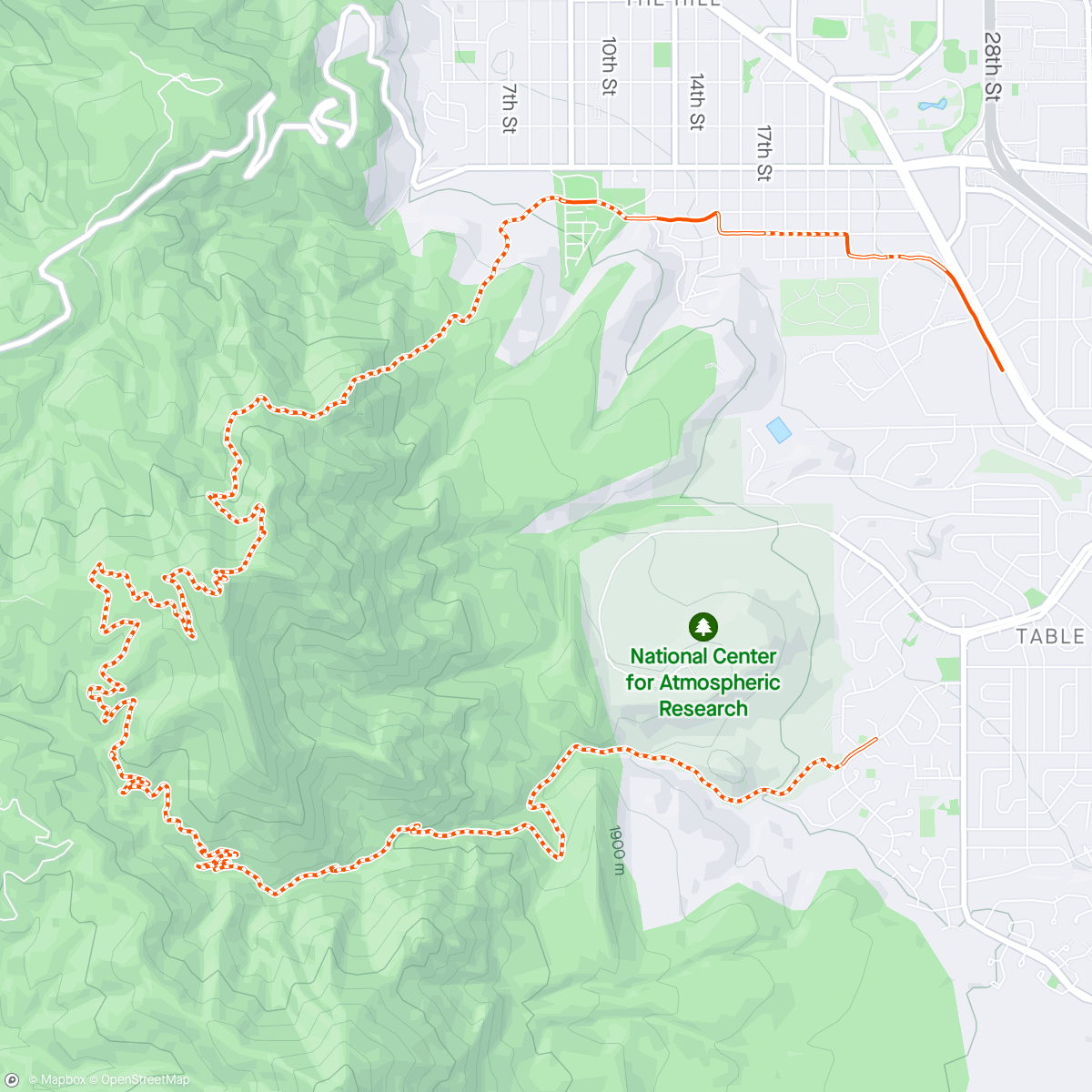 Map of the activity, 1st Green