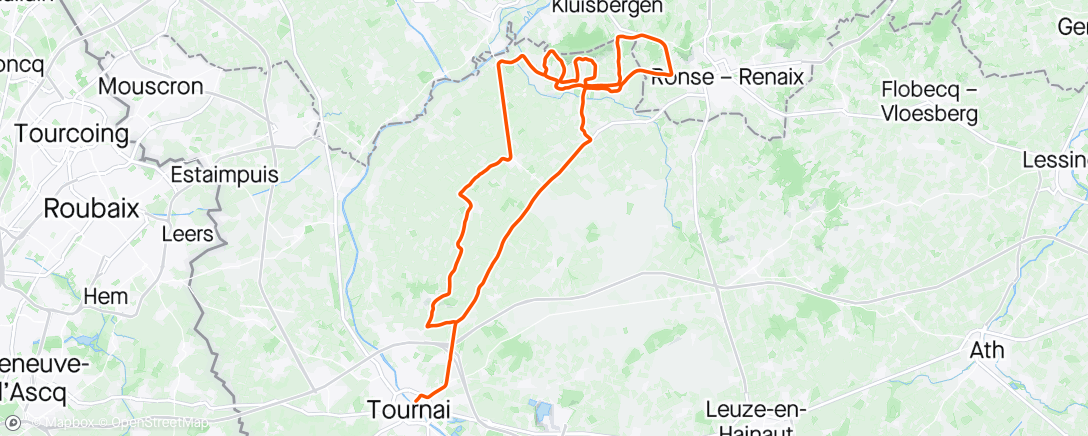 Map of the activity, Circuit Franco Belgie