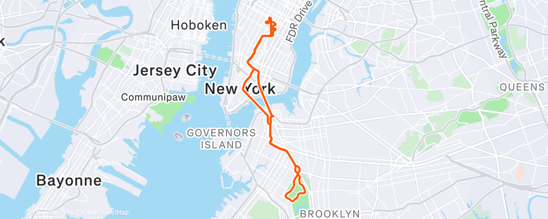 Map of the activity, Zwift - TrainerRoad: Grouse on No Sleep Till Brooklyn in New York