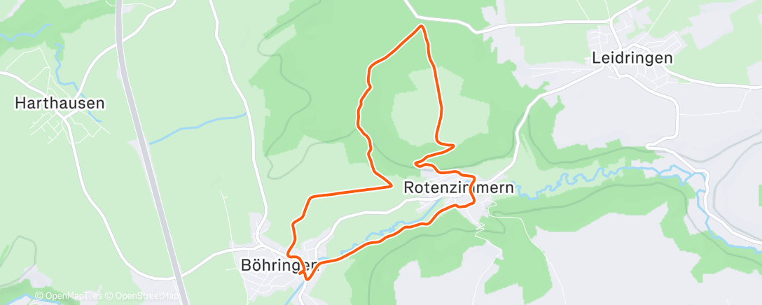 Map of the activity, Spaziergang am Nachmittag