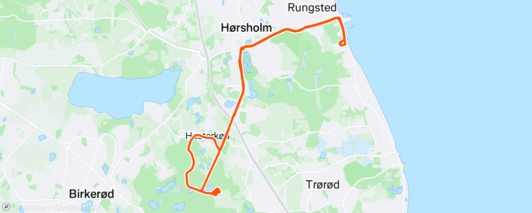 Map of the activity, Lunch Mountain Bike Ride