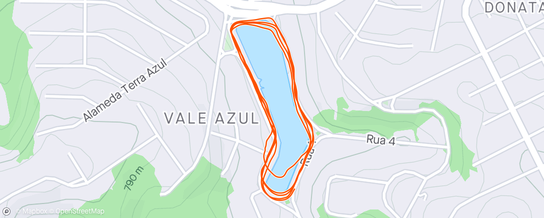 Map of the activity, 6 km