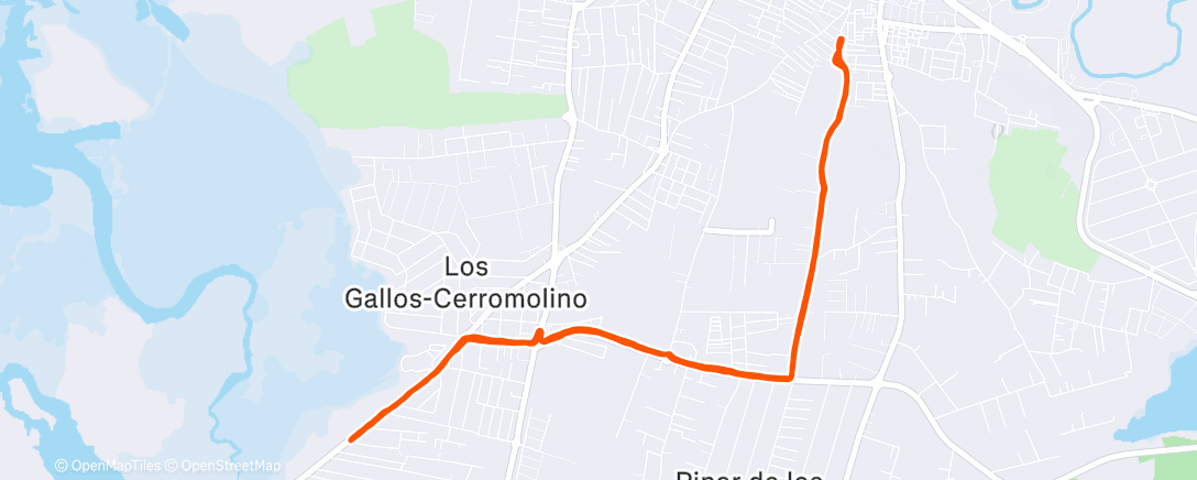 Map of the activity, Carrera de tarde