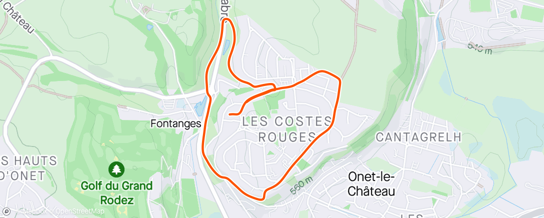 Map of the activity, Étirements + proprio + mini run 🥵