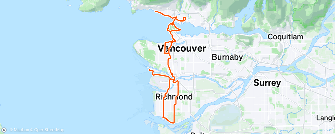 Map of the activity, Morning Ride