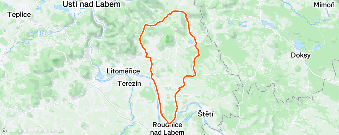 Map of the activity, Mukařov se Šatřikem 👍🚵‍♂️