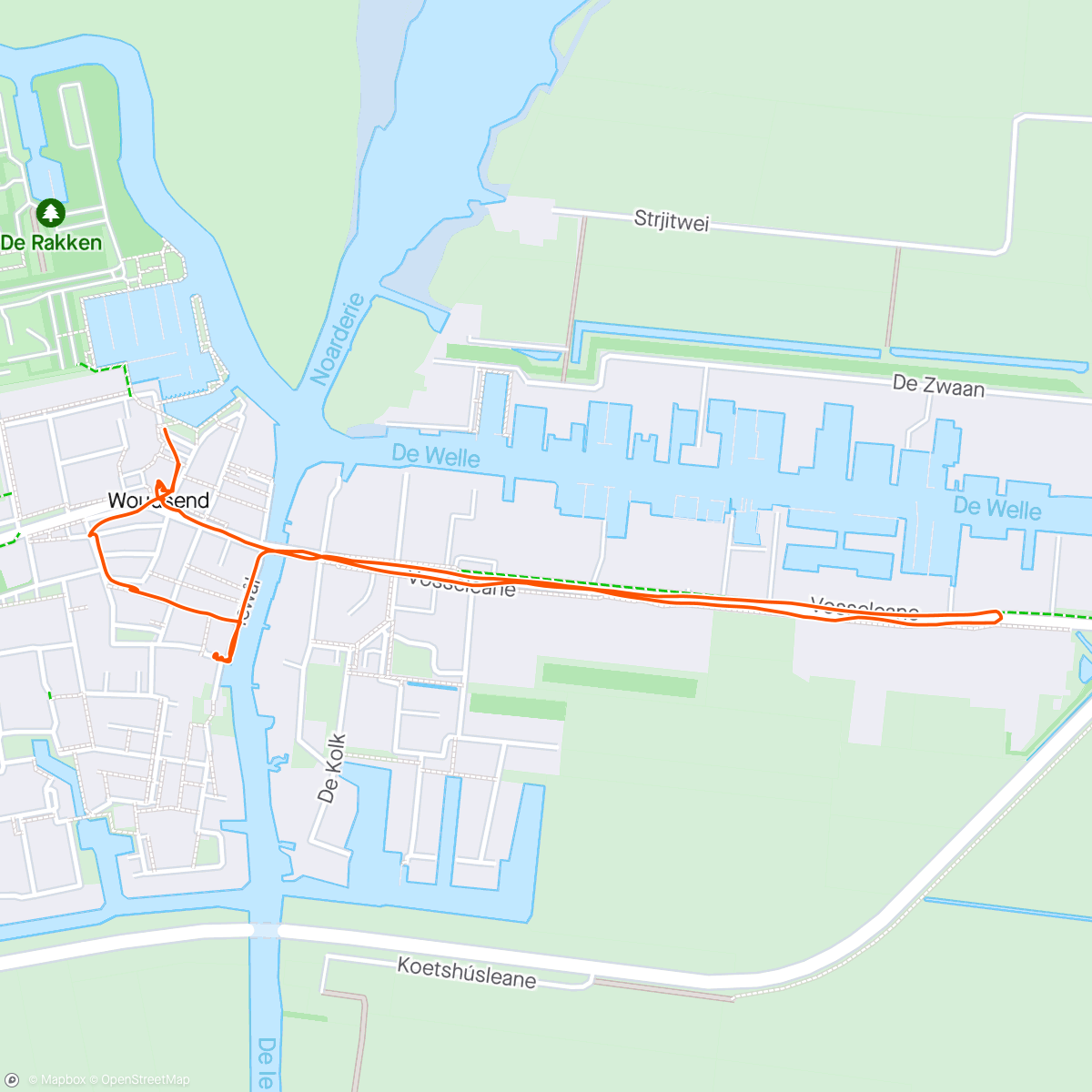 Mappa dell'attività Woudsend Schifstour - Nederlands