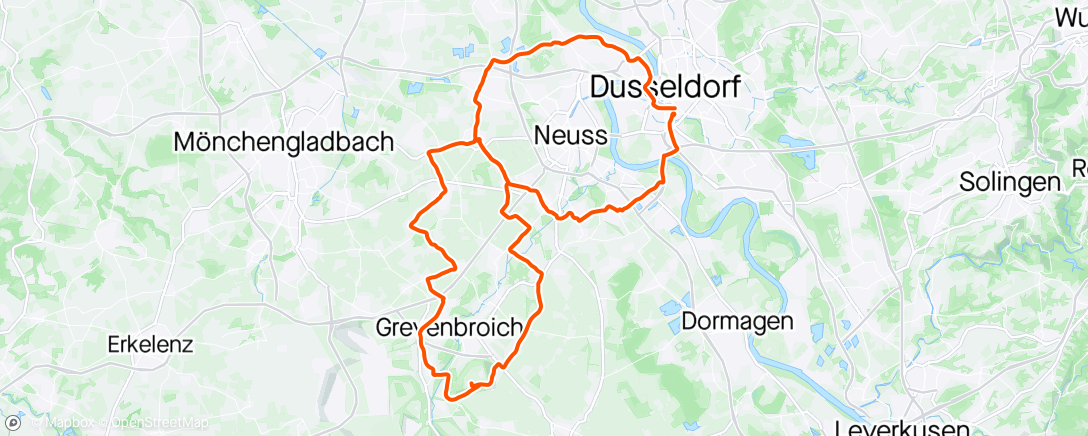 Map of the activity, VfR Donnerstagsrunde