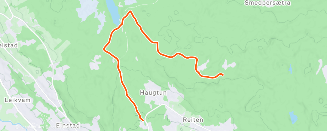 Map of the activity, Morning Nordic Ski
