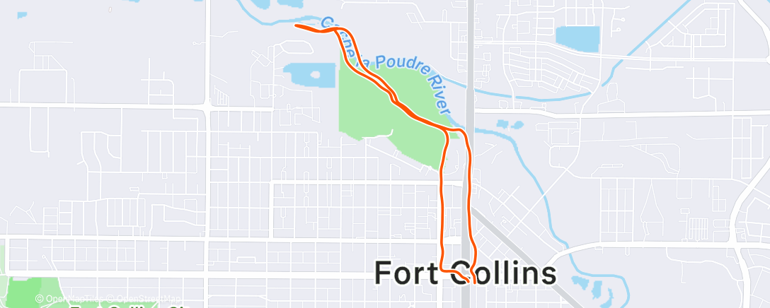 Map of the activity, Morning Run