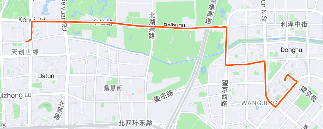 Map of the activity, 晨间骑行 🌫️