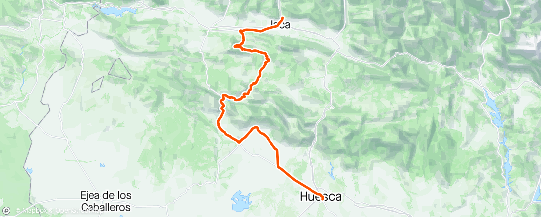 Map of the activity, Vuelta Etapa Cinco