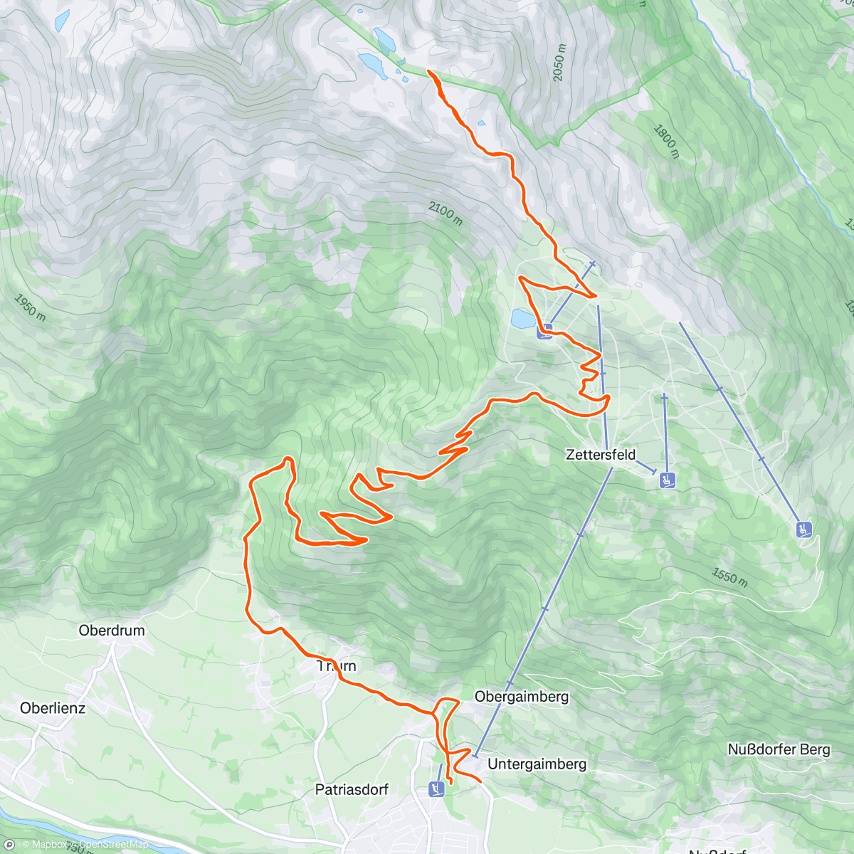 Map of the activity, Sellaronda Hero Training
