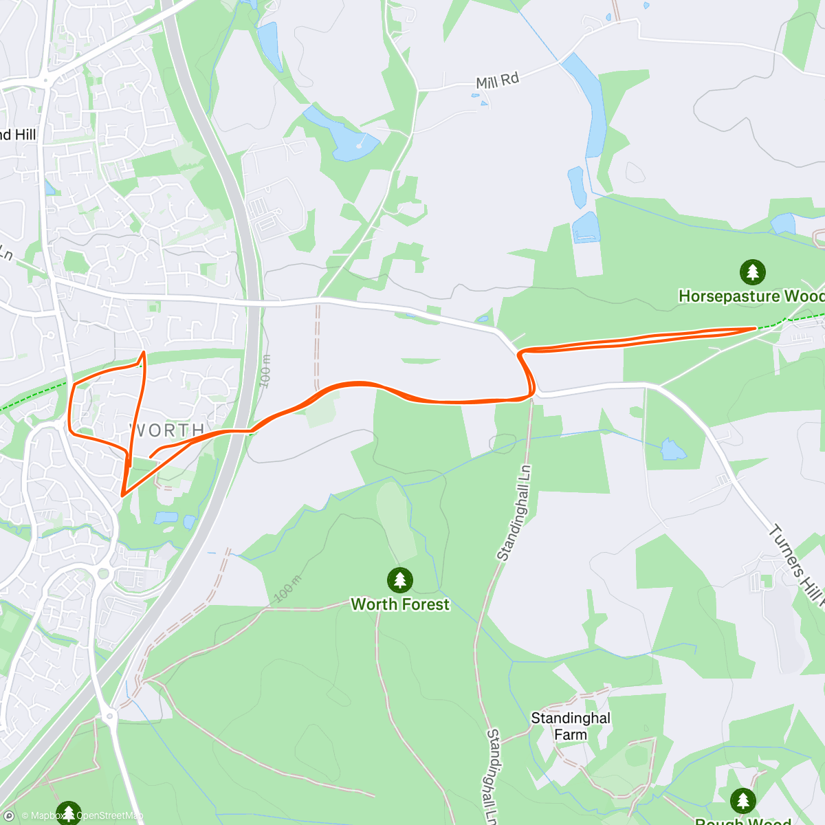 Map of the activity, Street Hill reps with Maxine