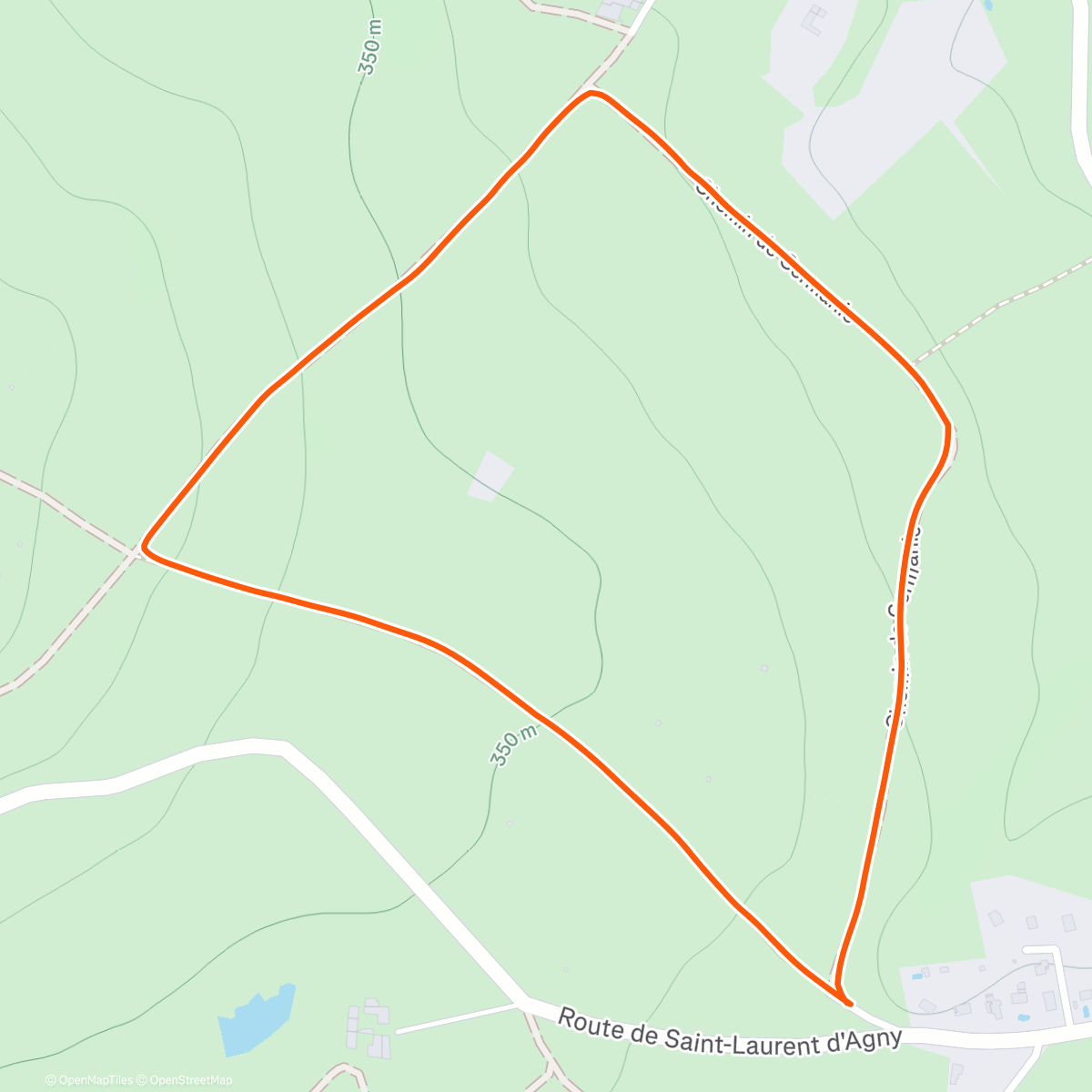 Map of the activity, Marche le midi