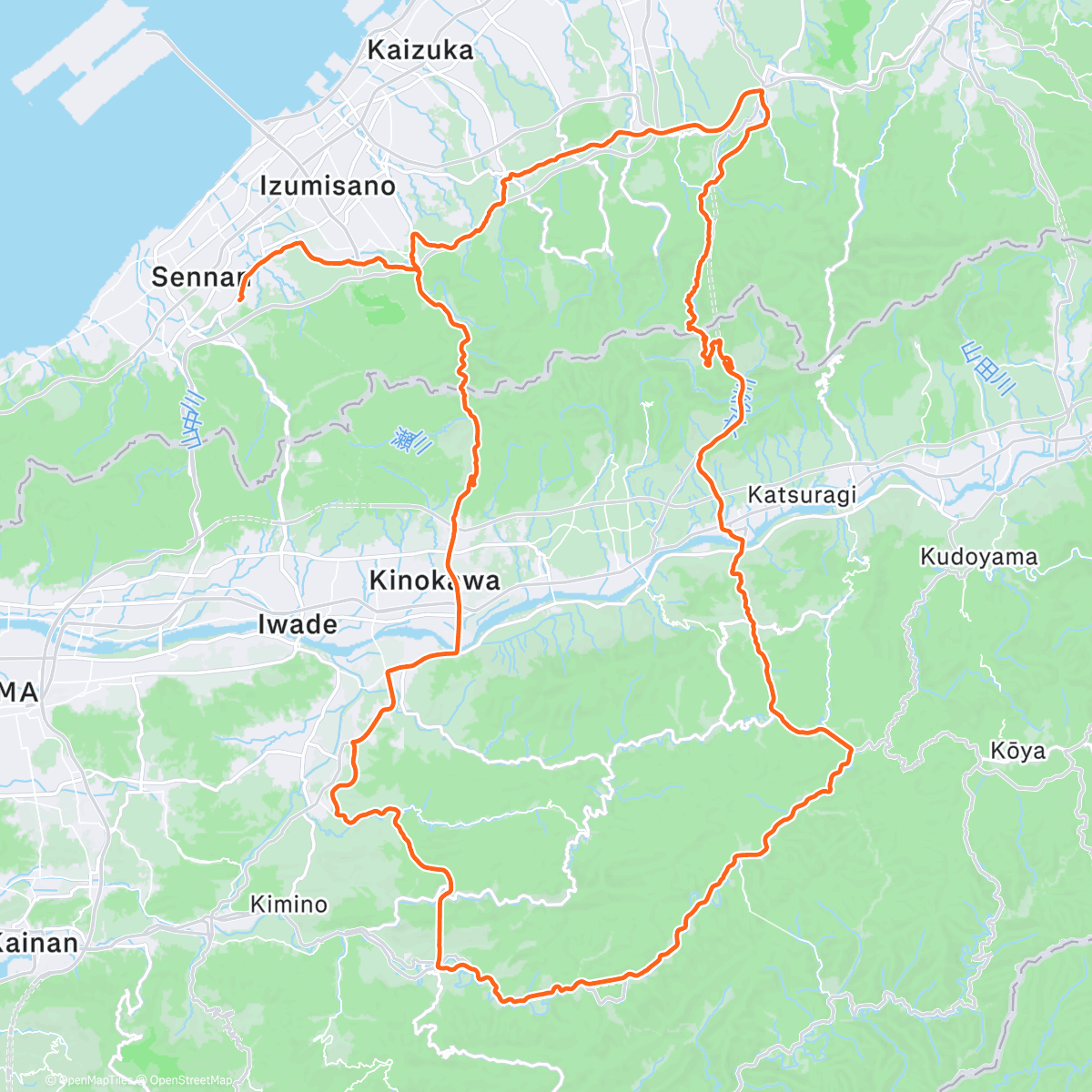 Map of the activity, 朝のライド