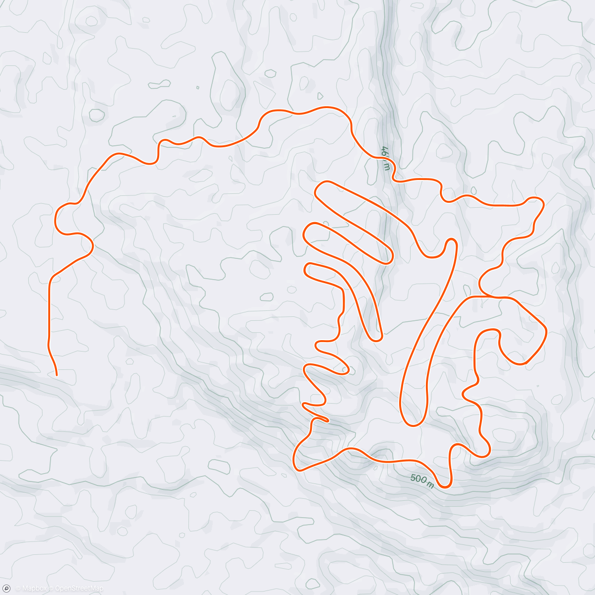 Map of the activity, TrainingPeaks Virtual - Workout: Race Simulation: Hard Start VO2